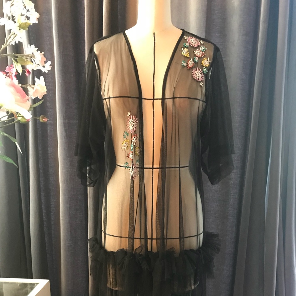 Betsey Johnson sheer over lay